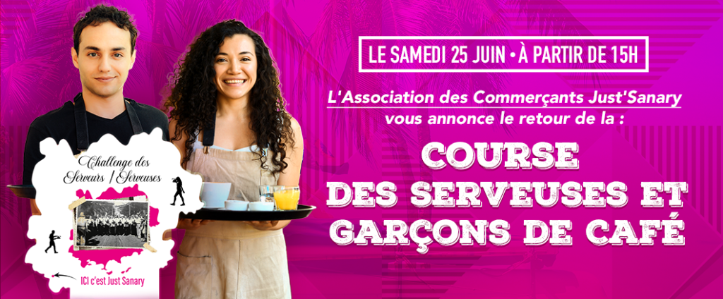 Course des serveuses et garçons de café à Sanary